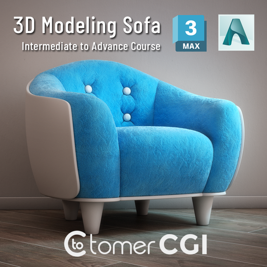 3D Modeling Sofa - Intermediate Course